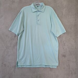 Peter Millar Summer Comfort Mens Striped Polo Shirt Sz M